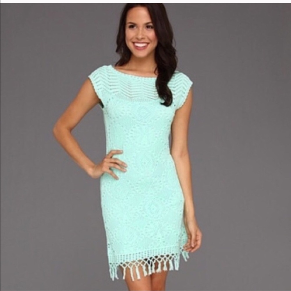 Lilly Pulitzer Adabelle crochet dress. Size L NWT